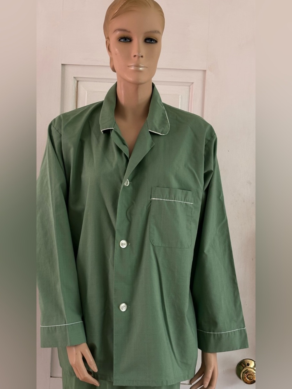 Vintage man’s Green Cotton Blend Pajamas